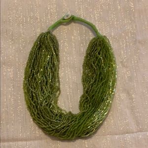 Light green beaded necklace